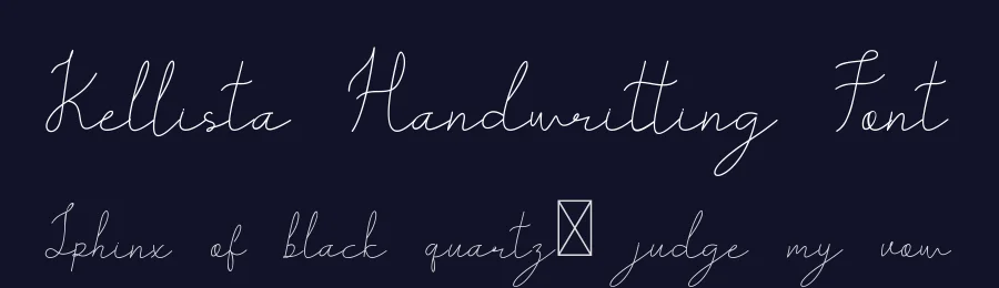 Kellista Handwritting Font by edricstudio — Script Handwritten Font — thumbnail 2