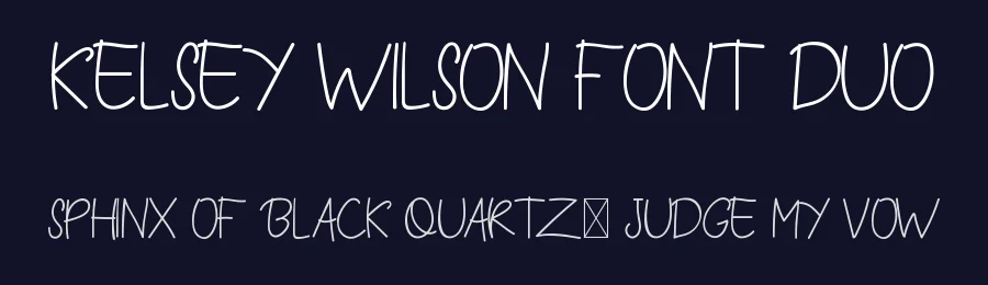 Kelsey Wilson Font Duo by edricstudio — Script Handwritten Font — thumbnail 2