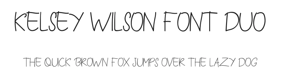 Kelsey Wilson Font Duo by edricstudio — Script Handwritten Font