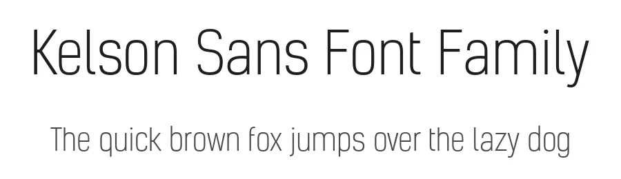 Kelson Sans Font Family by Fontfabric — Sans Serif Font