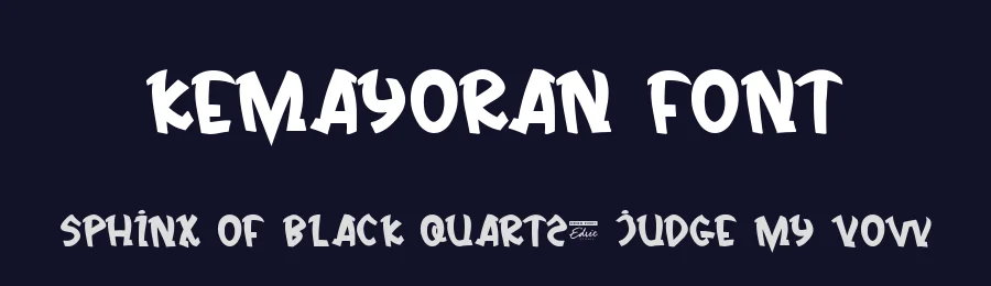Kemayoran Font by edricstudio — Display Font — thumbnail 2