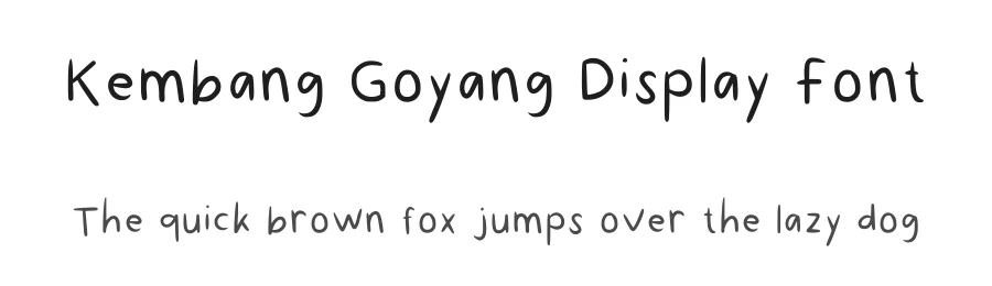 Kembang Goyang Display Font by bycrayon — Decorative Font