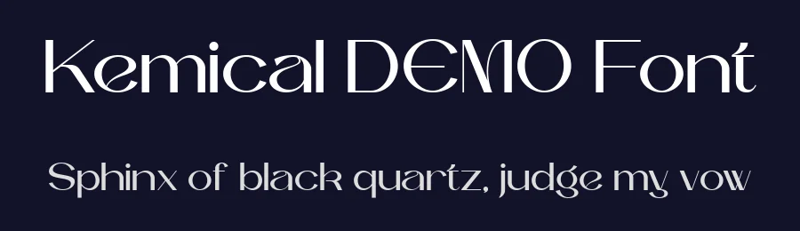 Kemical DEMO Font by Say Studio — Display Font — thumbnail 2