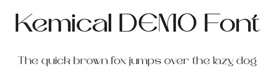 Kemical DEMO Font by Say Studio β Display Font