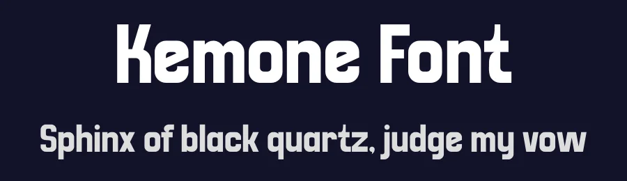 Kemone Font by Marvadesign — Sans Serif Font — thumbnail 2