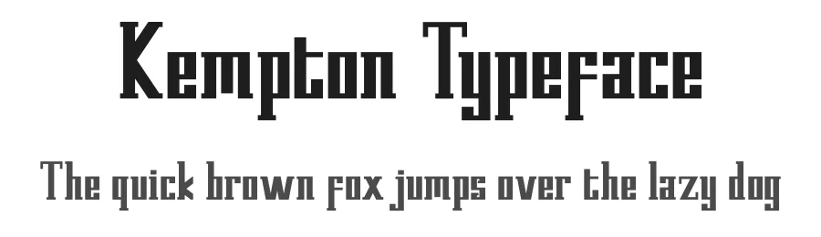 Kempton Typeface by edricstudio — Script Handwritten Font