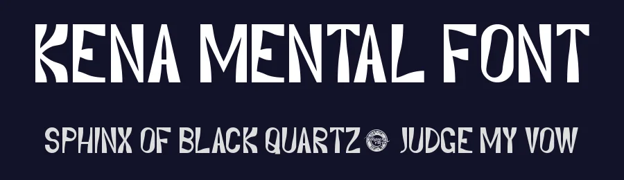 Kena Mental Font by CalligraphyFonts.net — Display Font — thumbnail 2
