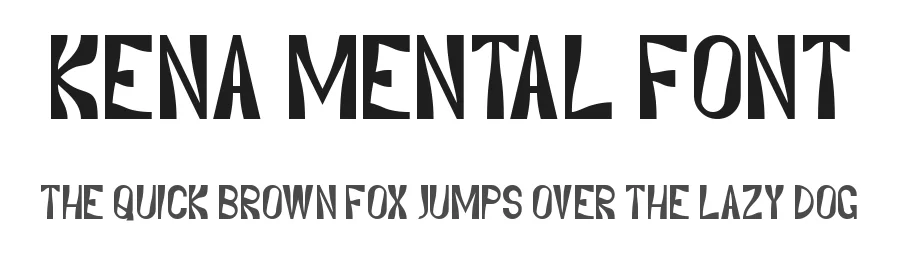 Kena Mental Font by CalligraphyFonts.net — Display Font