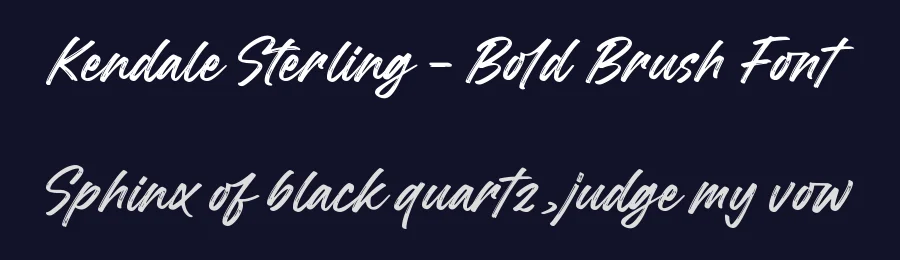 Kendale Sterling – Bold Brush Font by letterenastudios — Script Handwritten Font — thumbnail 2