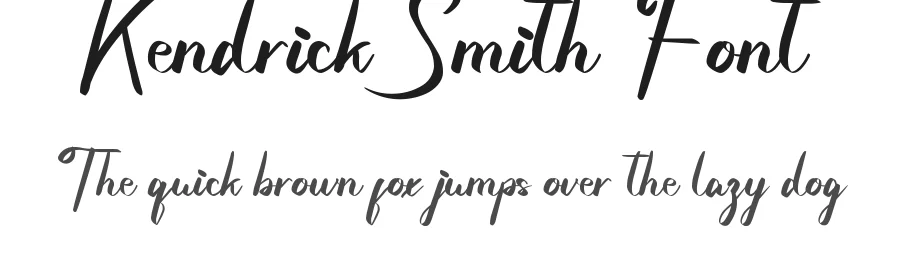 Kendrick Smith Font by RaisProject — Script Handwritten Font