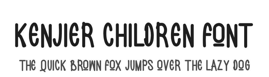 Kenjier Children Font by futuristypestudio — Display Font