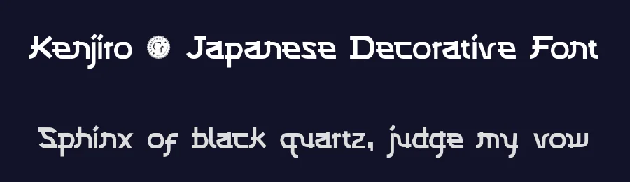 Kenjiro – Japanese Decorative Font by Creatifontstudios — Decorative Font — thumbnail 2