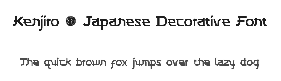 Kenjiro – Japanese Decorative Font by Creatifontstudios — Decorative Font