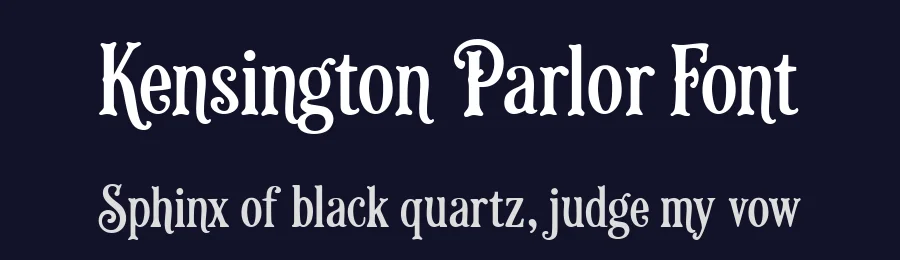 Kensington Parlor Font by Eko Kurniawan — Display Font — thumbnail 2