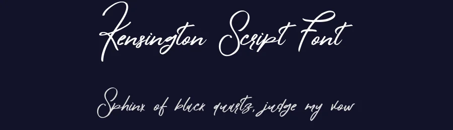 Kensington Script Font by Font Art — Script Handwritten Font — thumbnail 2