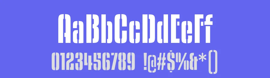 Kenyan Coffee Stencil Font by Typodermic — Decorative Font — thumbnail 3