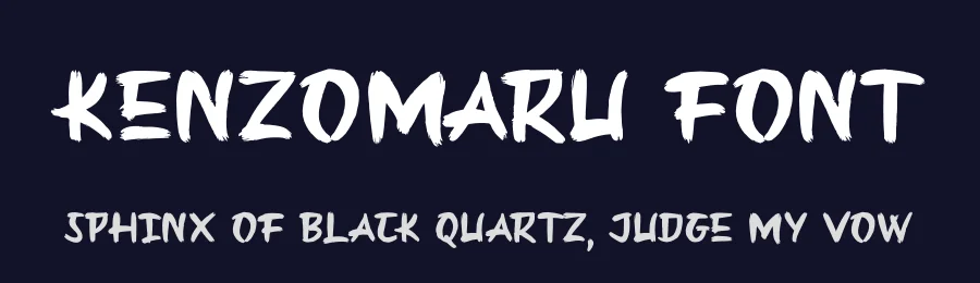 Kenzomaru Font by Almarkha Type — Script Handwritten Font — thumbnail 2