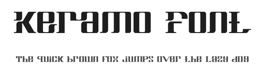 Keramo Font by albert_kalingga โ Display Font