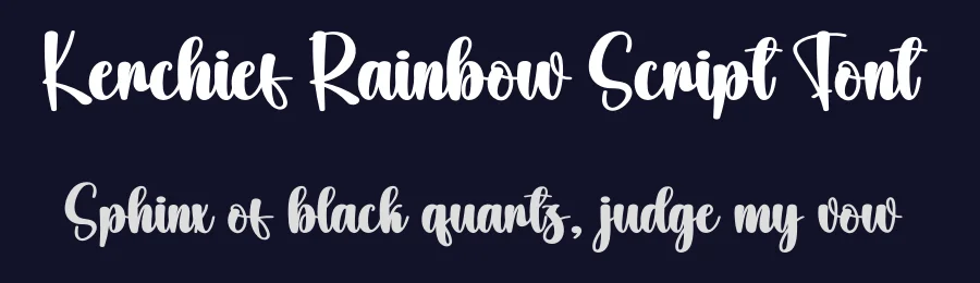 Kerchief Rainbow Script Font by creativeletter — Script Handwritten Font — thumbnail 2