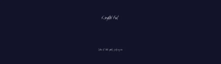 Kergathel Font by ilennalishawa — Script Handwritten Font — thumbnail 2