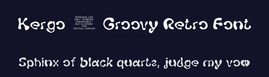 Kergo – Groovy Retro Font by ArtiXLabs — Decorative Font — thumbnail 2