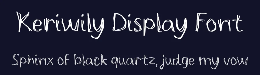 Keriwily Display Font by Zerootypeworks — Script Handwritten Font — thumbnail 2