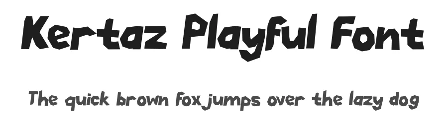 Kertaz Playful Font by Tokokoo — Display Font