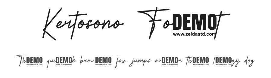 Kertosono Font by didiksaputra — Script Handwritten Font