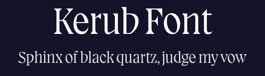 Kerub Font by Teo Tuominen — Sans Serif Font — thumbnail 2