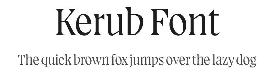 Kerub Font by Teo Tuominen — Sans Serif Font