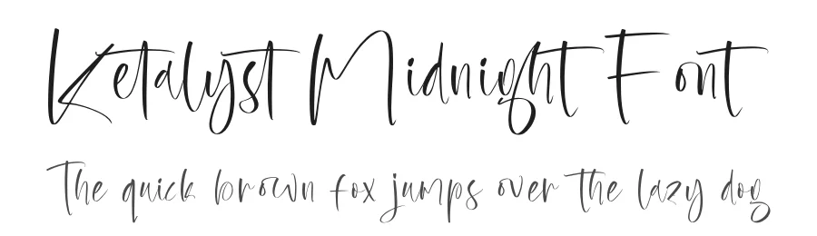 Ketalyst Midnight Font by letterenastudios — Script Handwritten Font