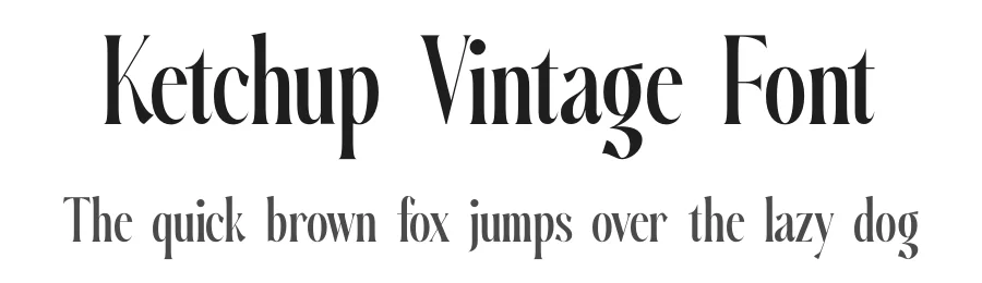 Ketchup Vintage Font by timelesstype.co — Display Font
