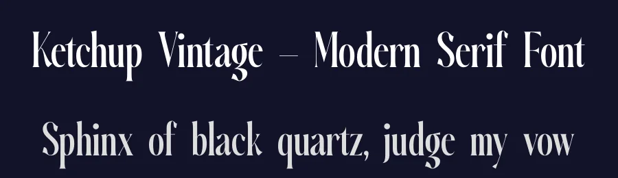 Ketchup Vintage – Modern Serif Font by timelesstype.co — Display Font — thumbnail 2
