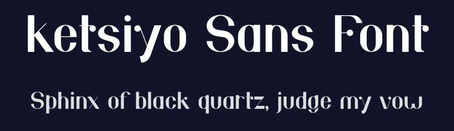 Ketsiyo Sans Font by salamahstudio — Decorative Font — thumbnail 2