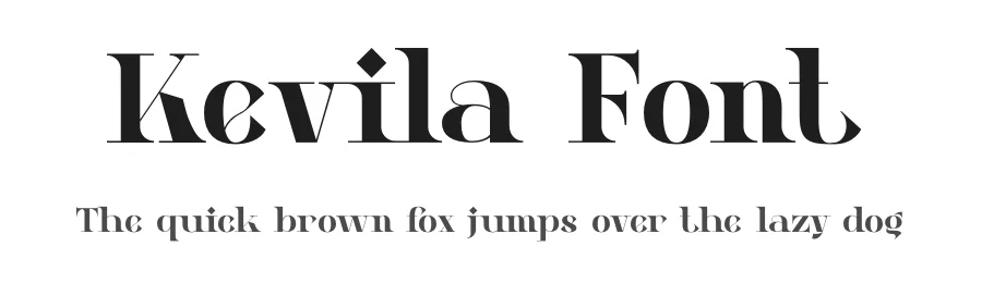 Kevila Font by Rismatype — Display Font