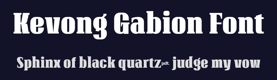 Kevong Gabion Font by productype — Display Font — thumbnail 2