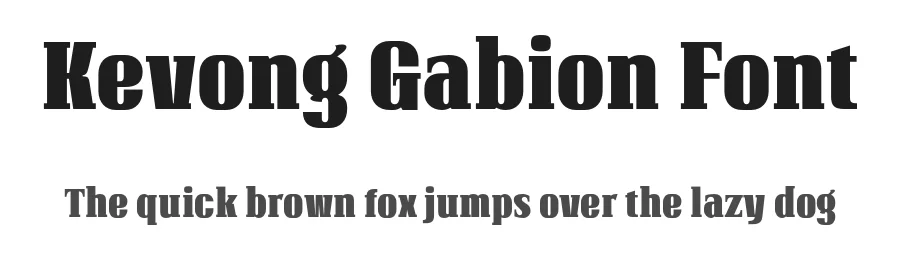 Kevong Gabion Font by productype — Display Font