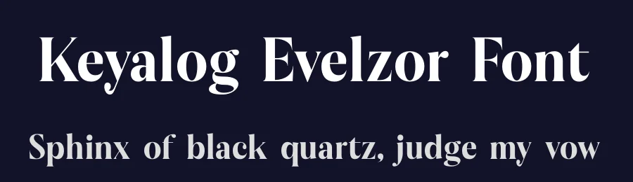 Keyalog Evelzor Font by timelesstype.co — Display Font — thumbnail 2