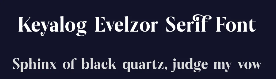 Keyalog Evelzor Serif Font by timelesstype.co — Display Font — thumbnail 2