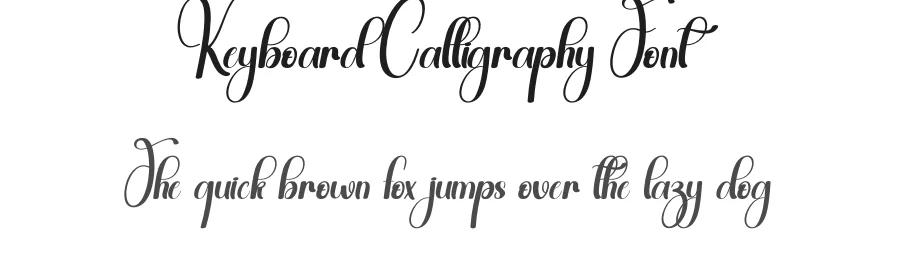 Keyboard Calligraphy Font by andikastudio — Script Handwritten Font