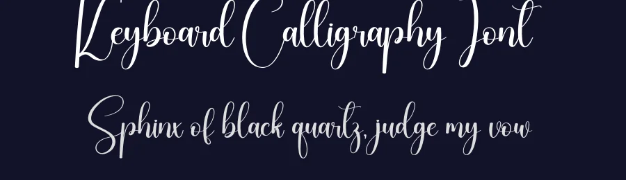 Keyboard Calligraphy Font by creativeletter — Script Handwritten Font — thumbnail 2