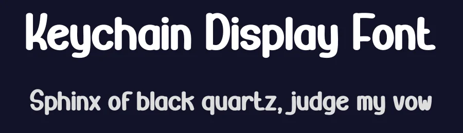 Keychain Display Font by creativeletter — Display Font — thumbnail 2