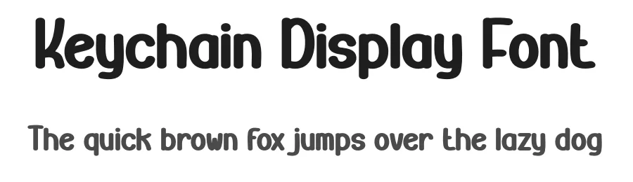 Keychain Display Font by creativeletter — Display Font