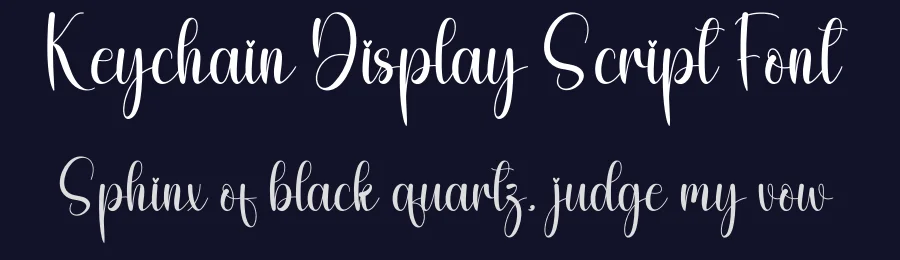 Keychain Display Script Font by freshtypeink — Script Handwritten Font — thumbnail 2