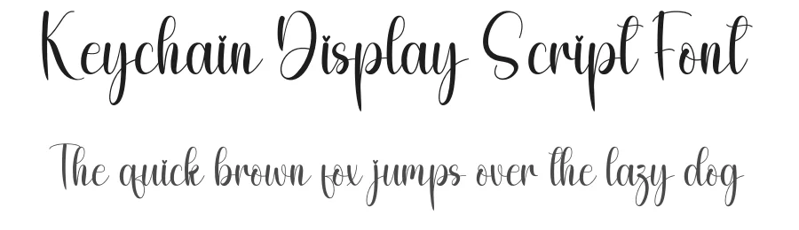 Keychain Display Script Font by freshtypeink — Script Handwritten Font