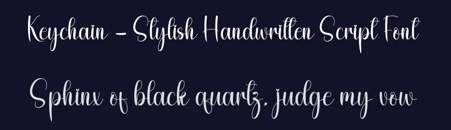 Keychain – Stylish Handwritten Script Font by andikastudio — Script Handwritten Font — thumbnail 2