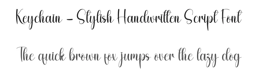 Keychain – Stylish Handwritten Script Font by andikastudio — Script Handwritten Font