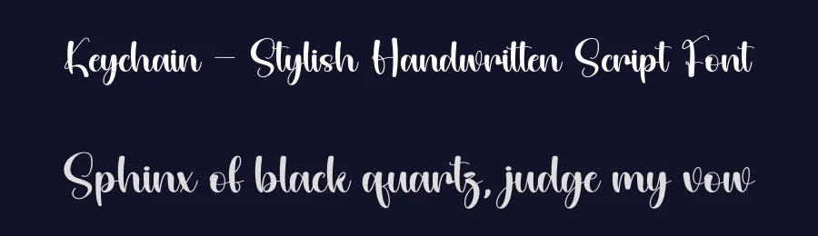 Keychain – Stylish Handwritten Script Font by andikastudio — Script Handwritten Font — thumbnail 2