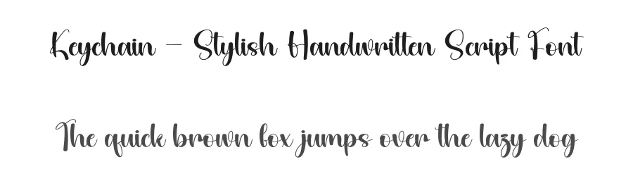 Keychain – Stylish Handwritten Script Font by andikastudio — Script Handwritten Font