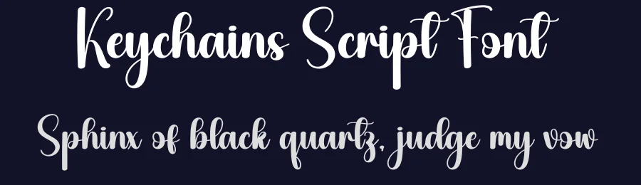 Keychains Script Font by creativeletter — Script Handwritten Font — thumbnail 2